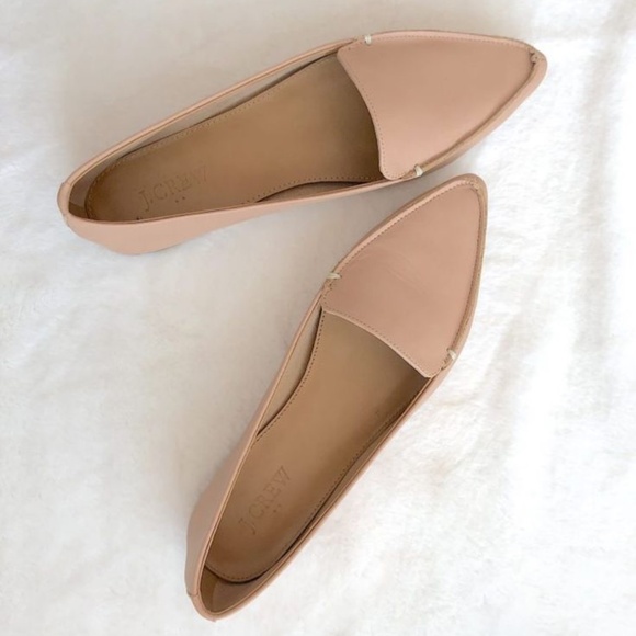 J. Crew Shoes - J.Crew Cream Topped Toe Flats Size 7